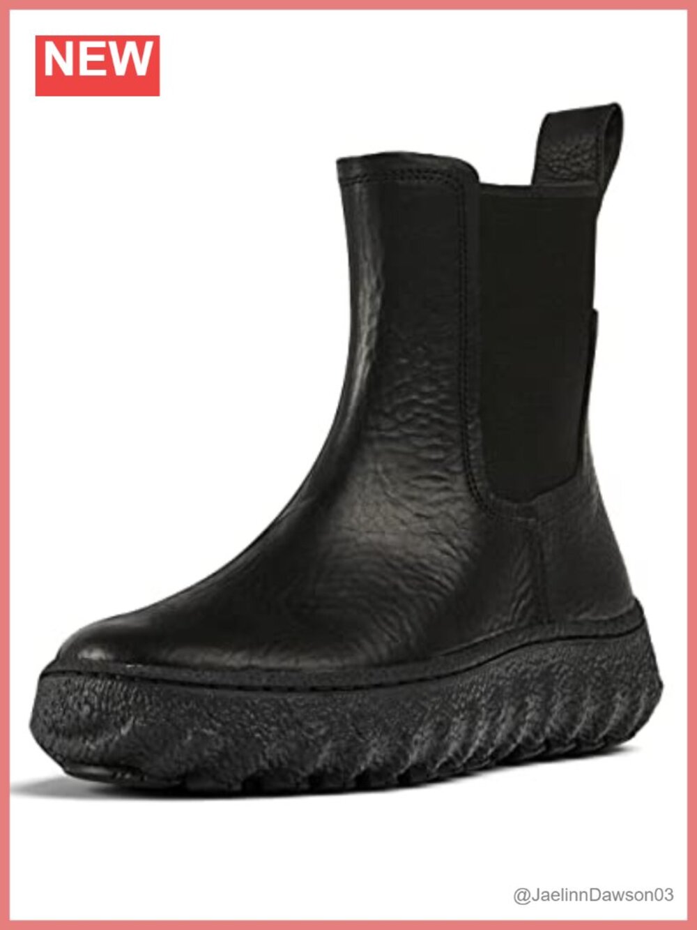 Women's Chelsea Ankle Boots Round Toe Pull-On Rubber Sole